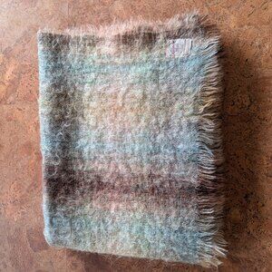 Vintage Creagaran Mills Mohair throw blanket